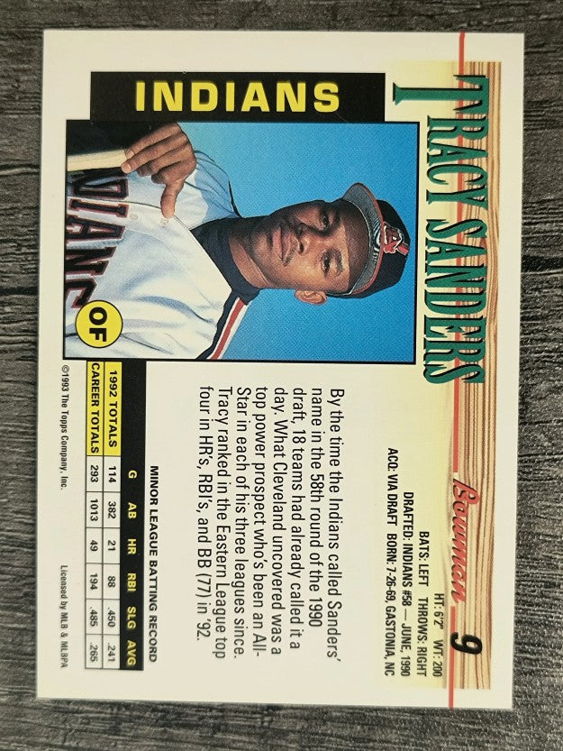 1993 Bowman #9 Tracy Sanders
