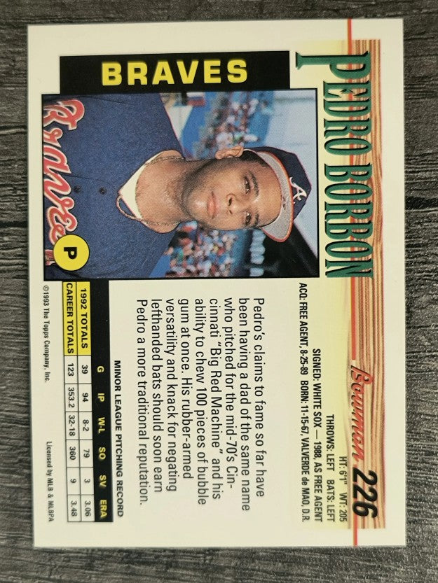 1993 Bowman #226 Pedro Borbon Jr. RC