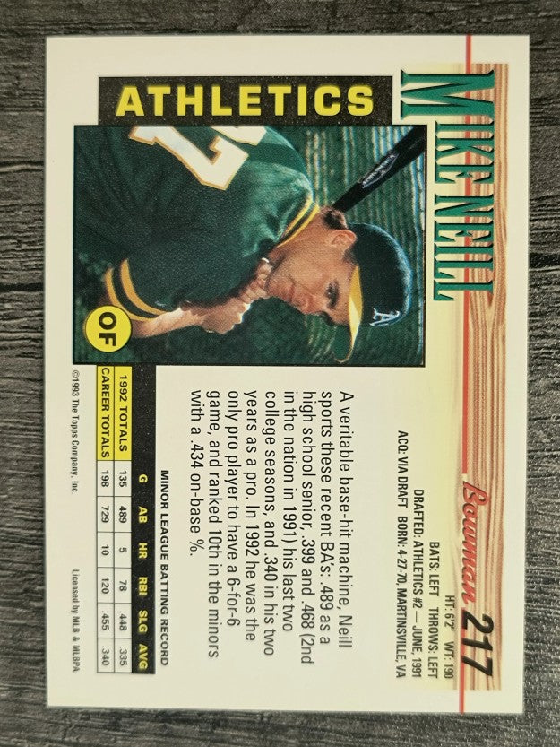 1993 Bowman #217 Mike Neill