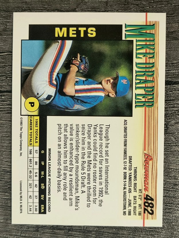 1993 Bowman #482 Mike Draper