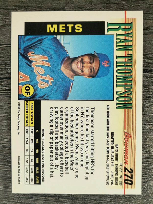 1993 Bowman #270 Ryan Thompson
