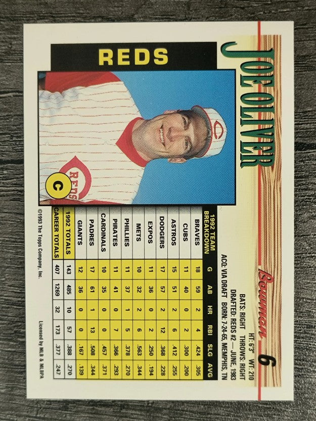 1993 Bowman #6 Joe Oliver