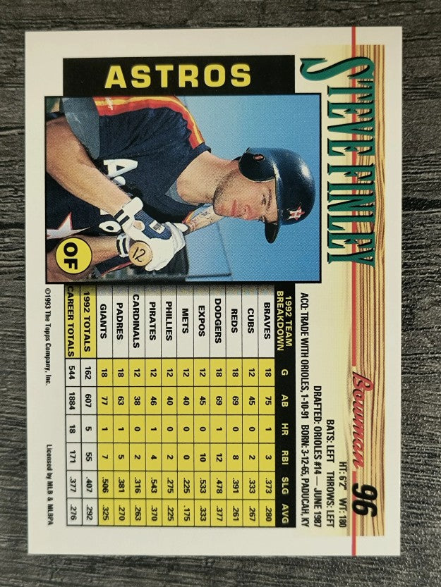 1993 Bowman #96 Steve Finley
