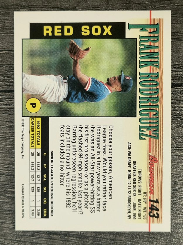 1993 Bowman #143 Frankie Rodriguez