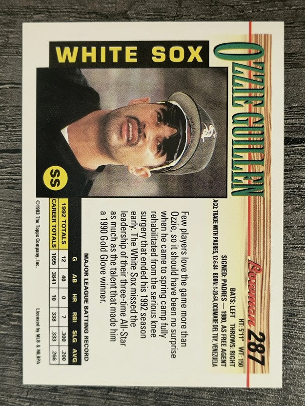 1993 Bowman #287 Ozzie Guillen