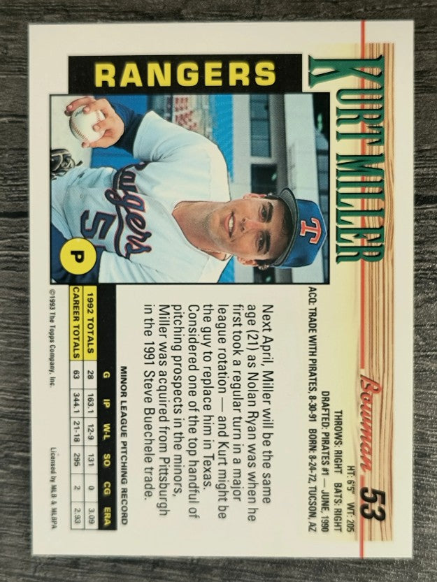 1993 Bowman #53 Kurt Miller