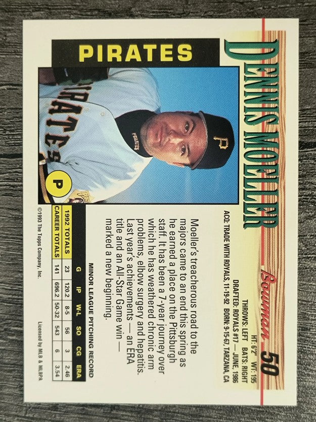 1993 Bowman #50 Dennis Moeller