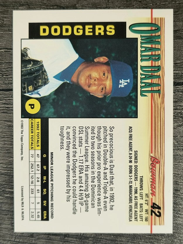 1993 Bowman #42 Omar Daal RC