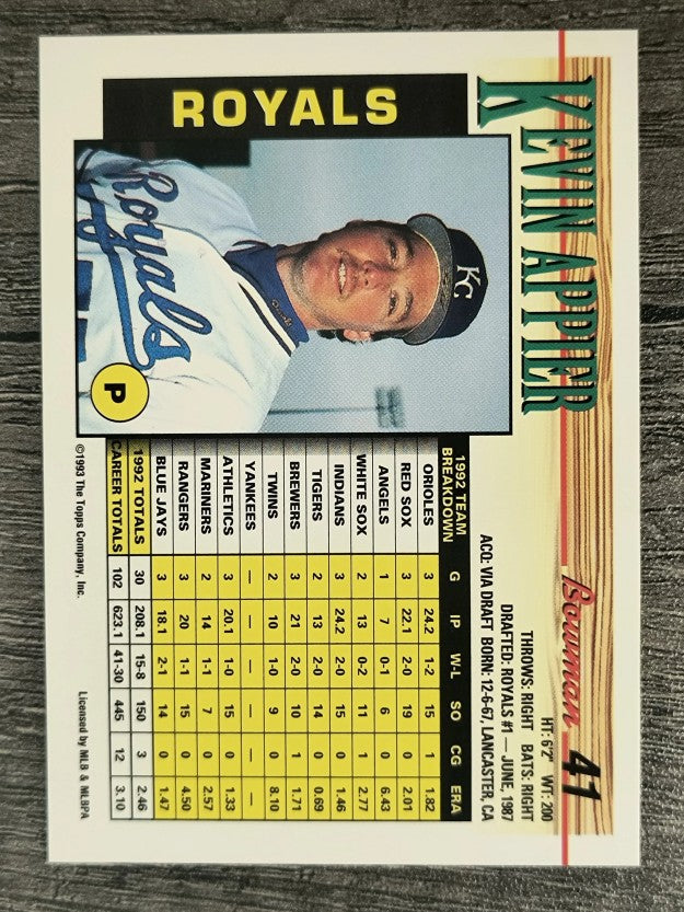 1993 Bowman #41 Kevin Appier