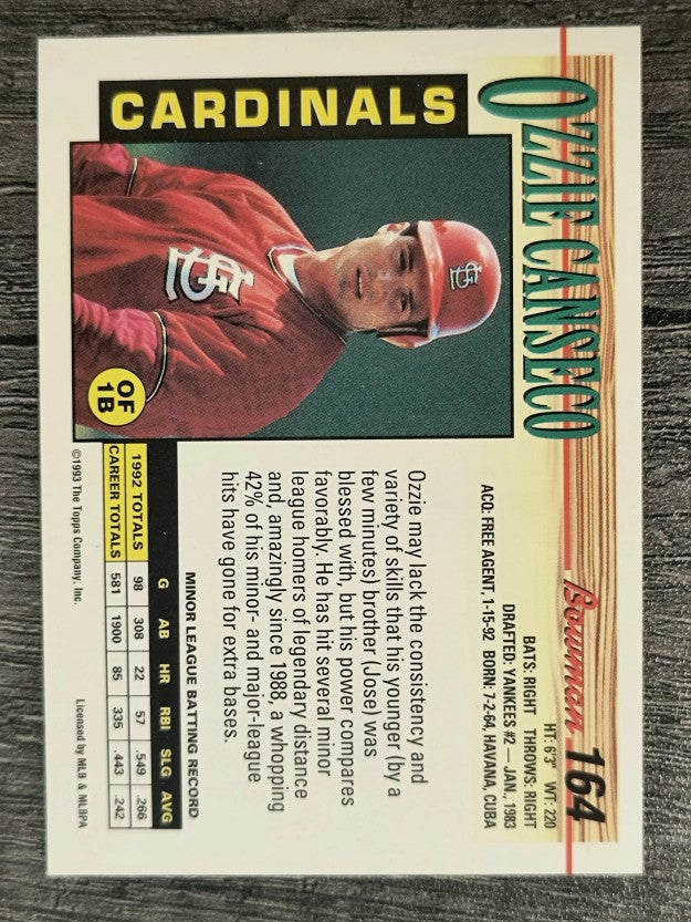 1993 Bowman #164 Ozzie Canseco