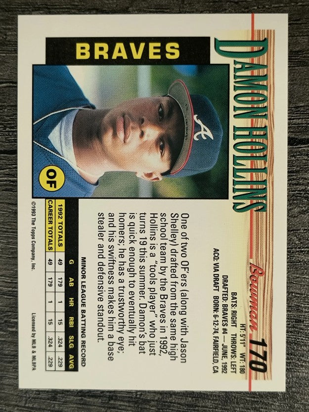 1993 Bowman #170 Damon Hollins RC