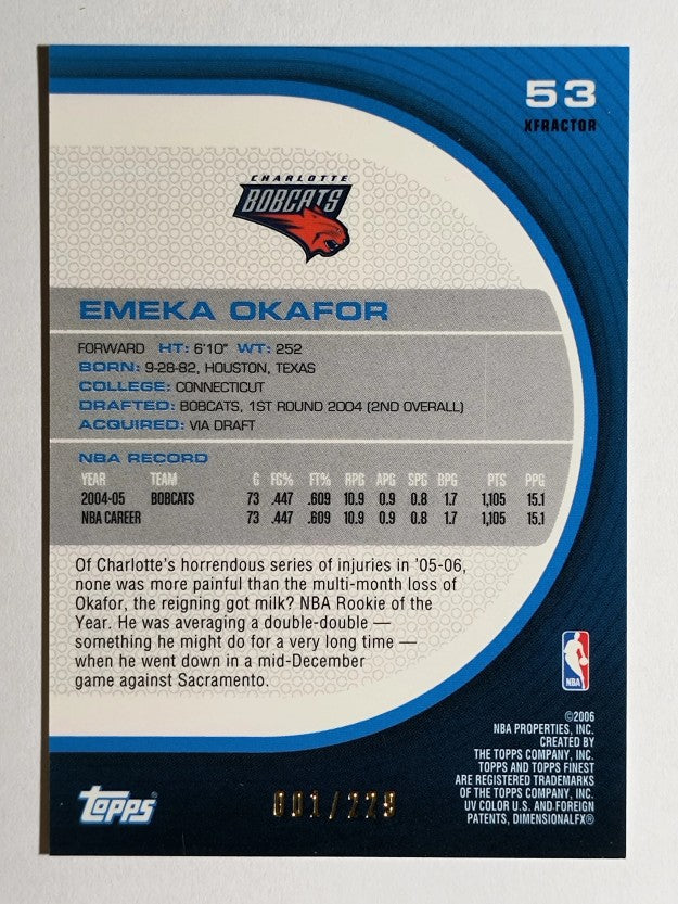 2005-06 Finest X-Fractors #53 Emeka Okafor