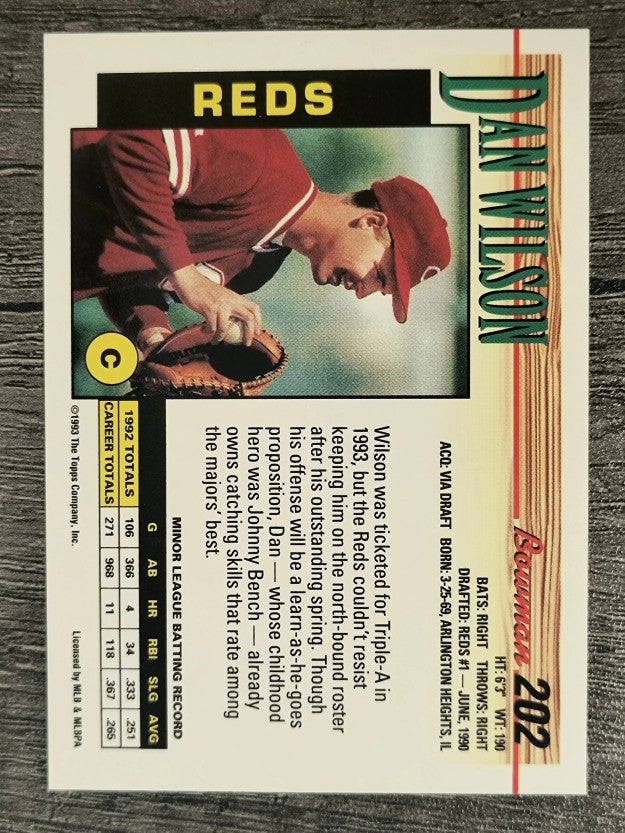 1993 Bowman #202 Dan Wilson