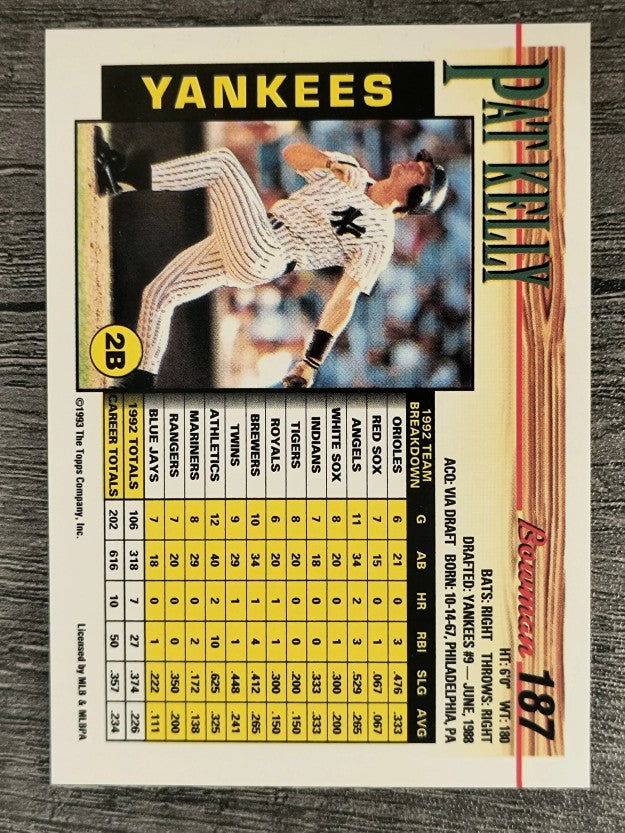 1993 Bowman #187 Pat Kelly