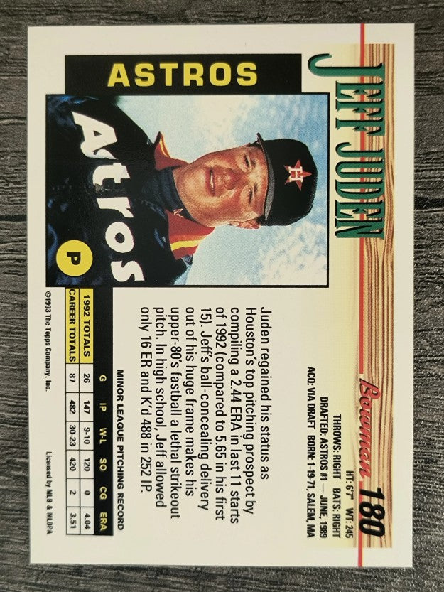 1993 Bowman #180 Jeff Juden