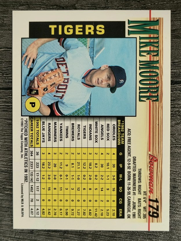1993 Bowman #179 Mike Moore
