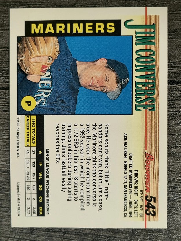 1993 Bowman #543 Jim Converse RC