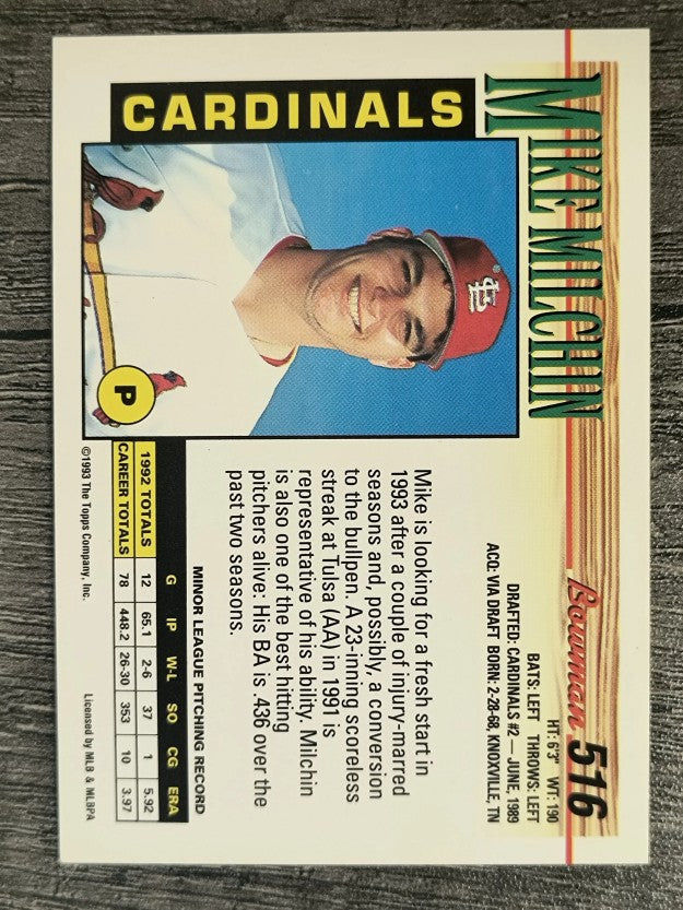 1993 Bowman #516 Mike Milchin