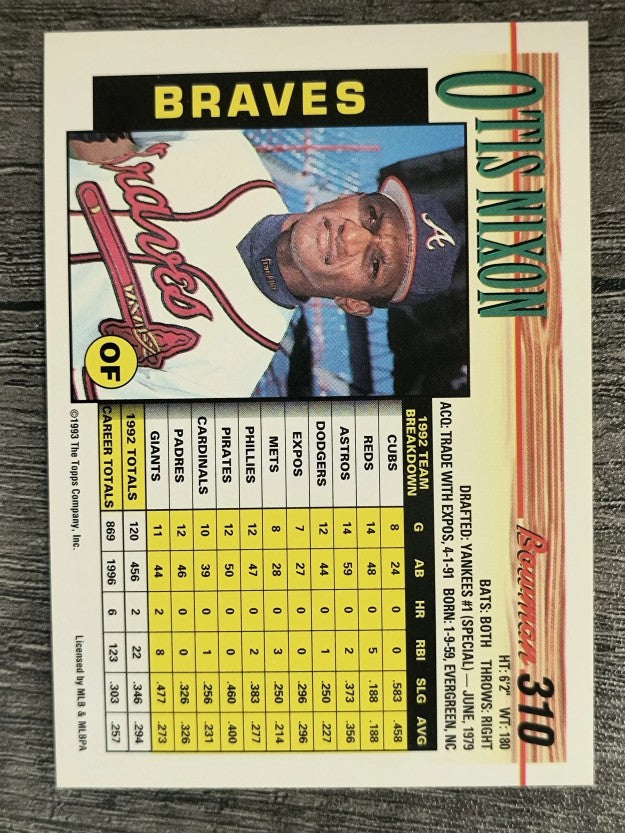 1993 Bowman #310 Otis Nixon
