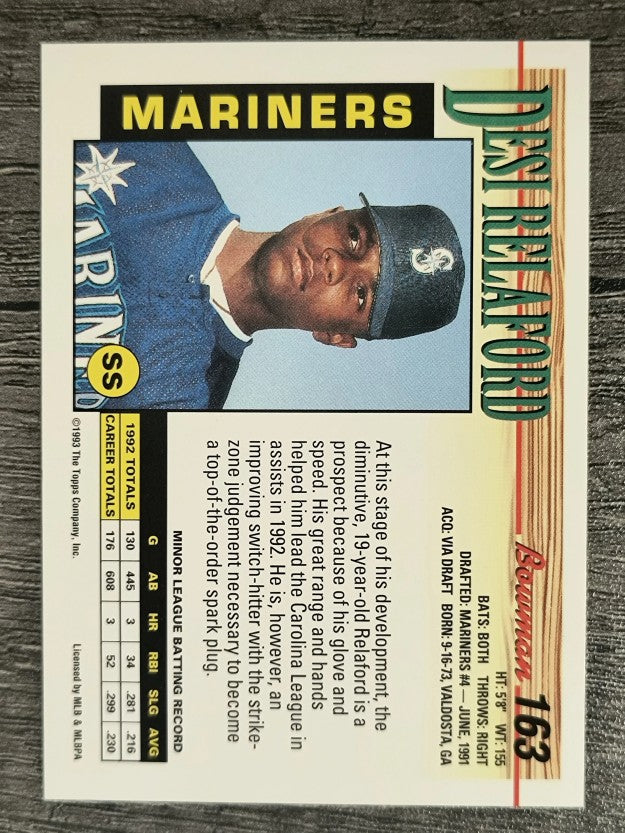 1993 Bowman #163 Desi Relaford