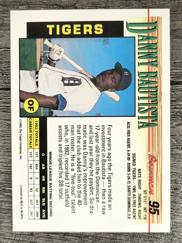 1993 Bowman #95 Danny Bautista RC