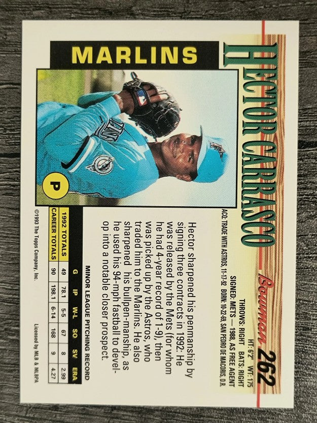 1993 Bowman #262 Hector Carrasco RC