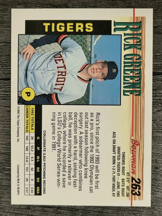 1993 Bowman #263 Rick Greene