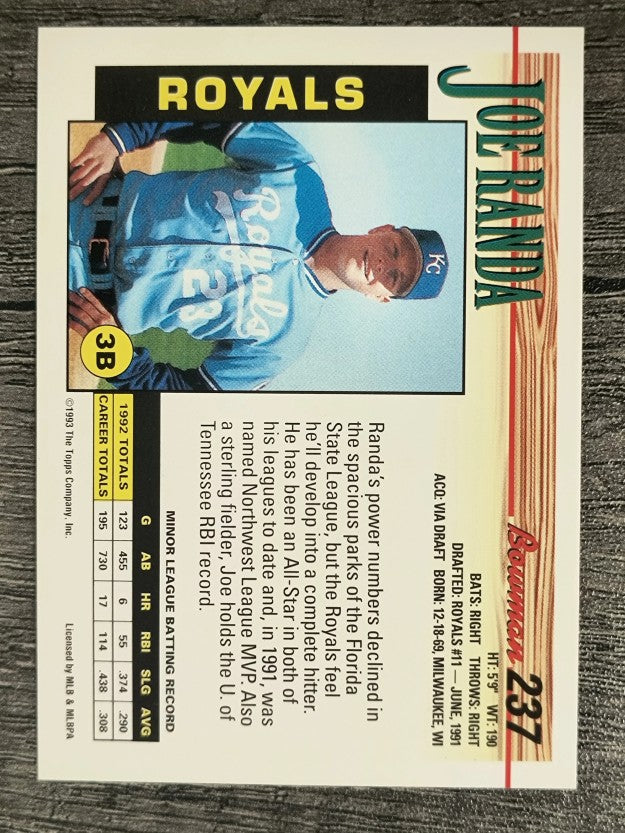 1993 Bowman #237 Joe Randa