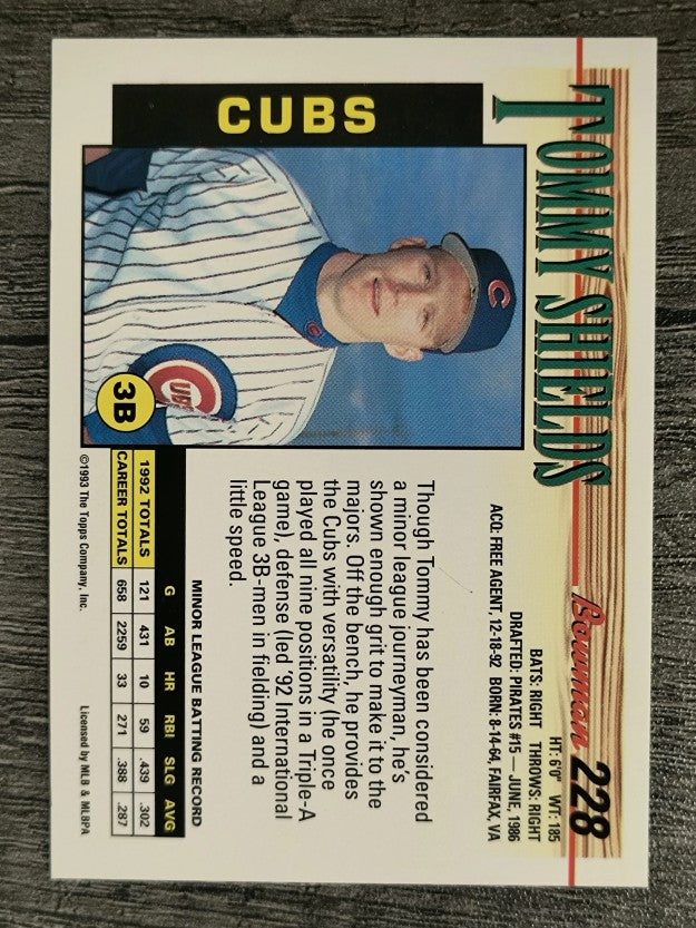 1993 Bowman #228 Tommy Shields