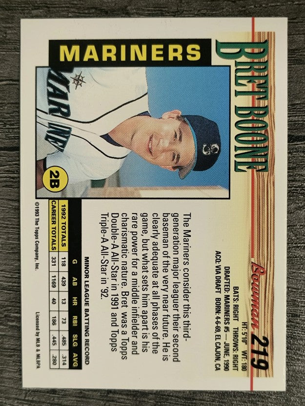1993 Bowman #219 Bret Boone