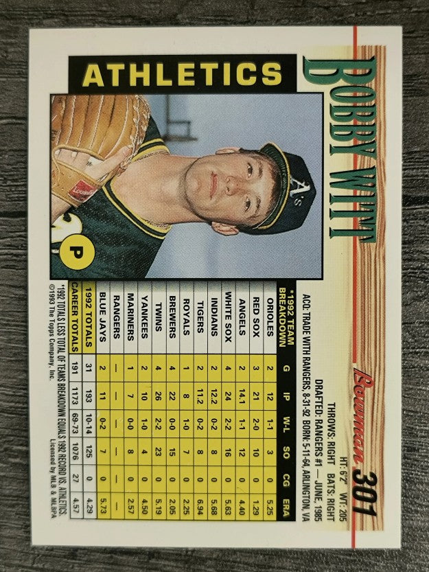 1993 Bowman #301 Bobby Witt