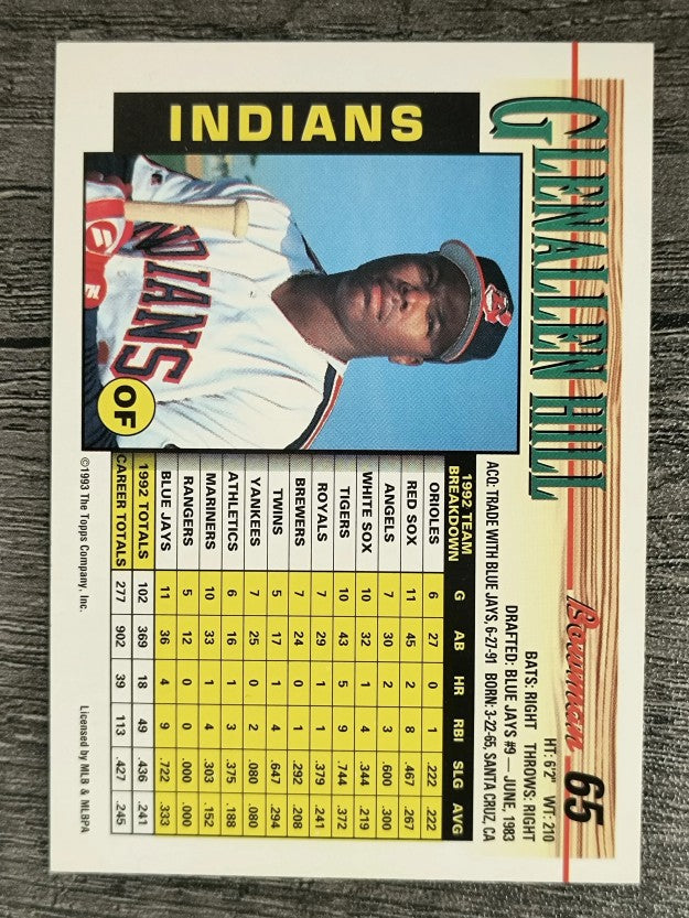 1993 Bowman #65 Glenallen Hill