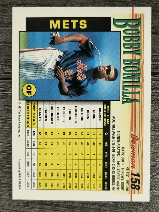 1993 Bowman #158 Bobby Bonilla