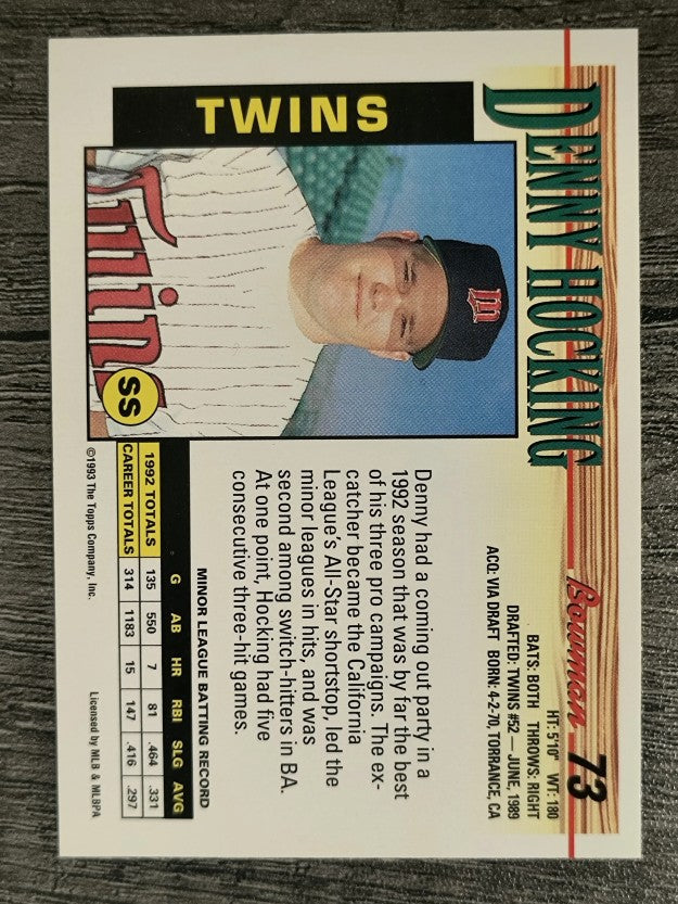 1993 Bowman #73 Denny Hocking RC