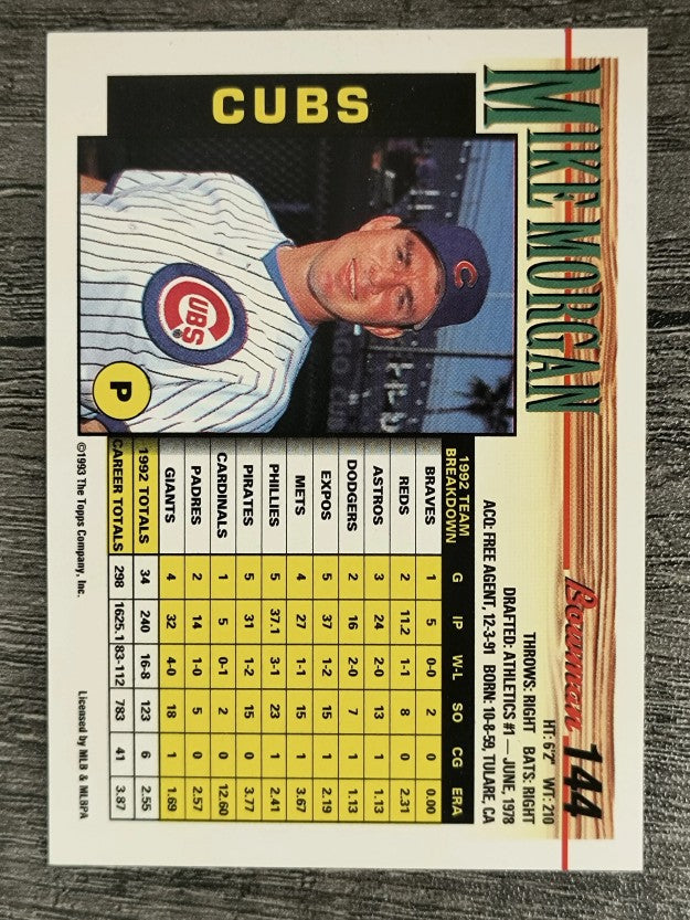 1993 Bowman #144 Mike Morgan