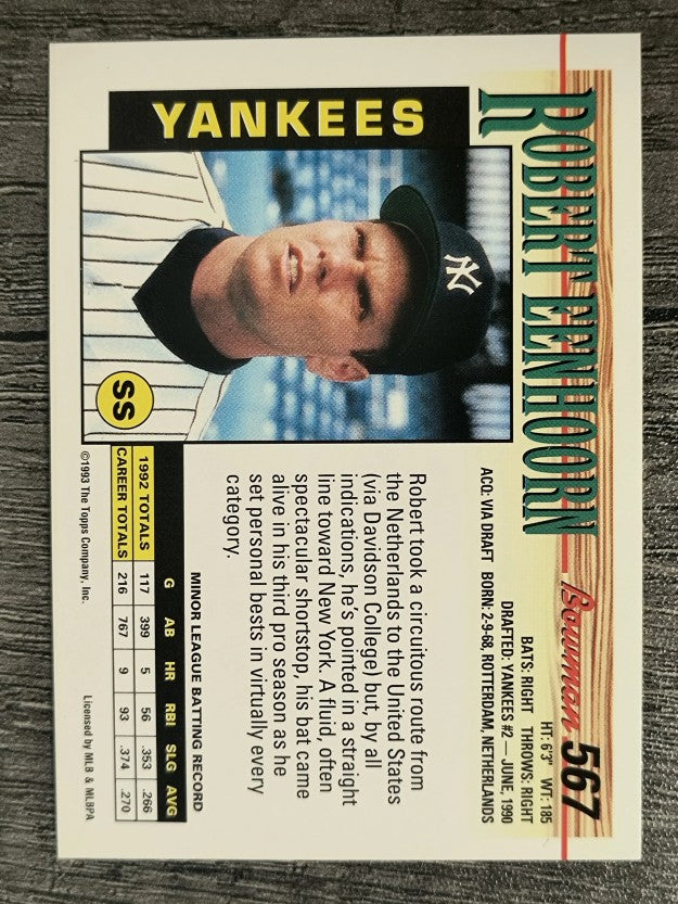1993 Bowman #567 Robert Eenhoorn