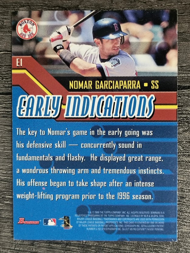 2000 Bowman Early Indications #E1 Nomar Garciaparra