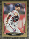 2013 Bowman Gold #38 Gio Gonzalez