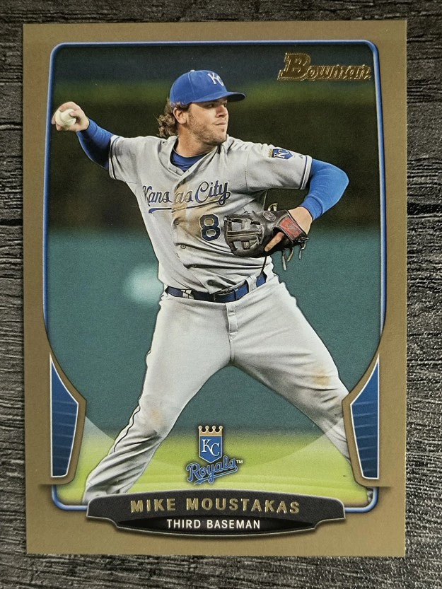 2013 Bowman Gold #155 Mike Moustakas