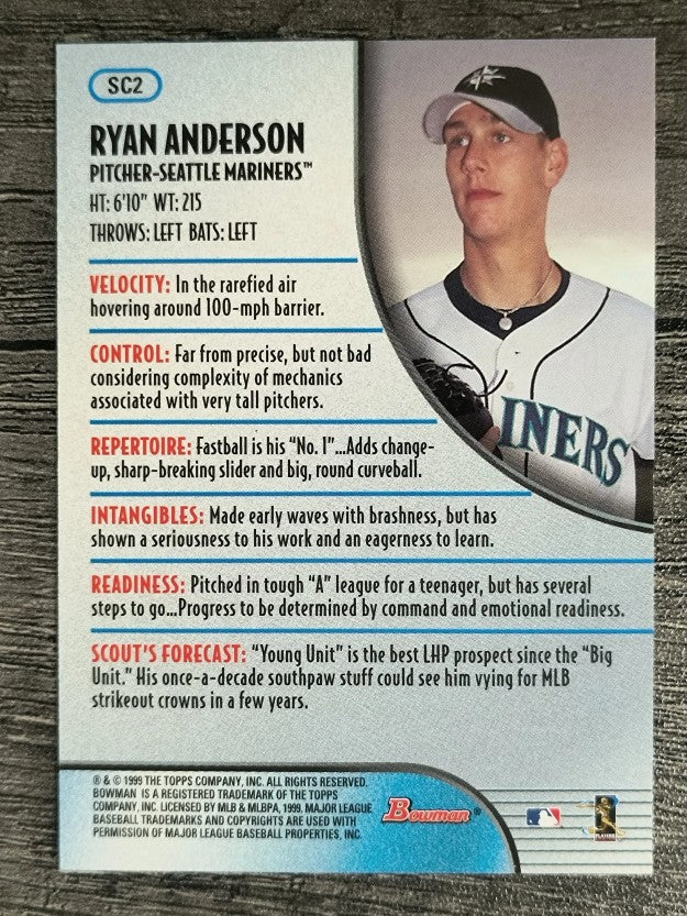 1999 Bowman Scout's Choice #SC2 Ryan Anderson