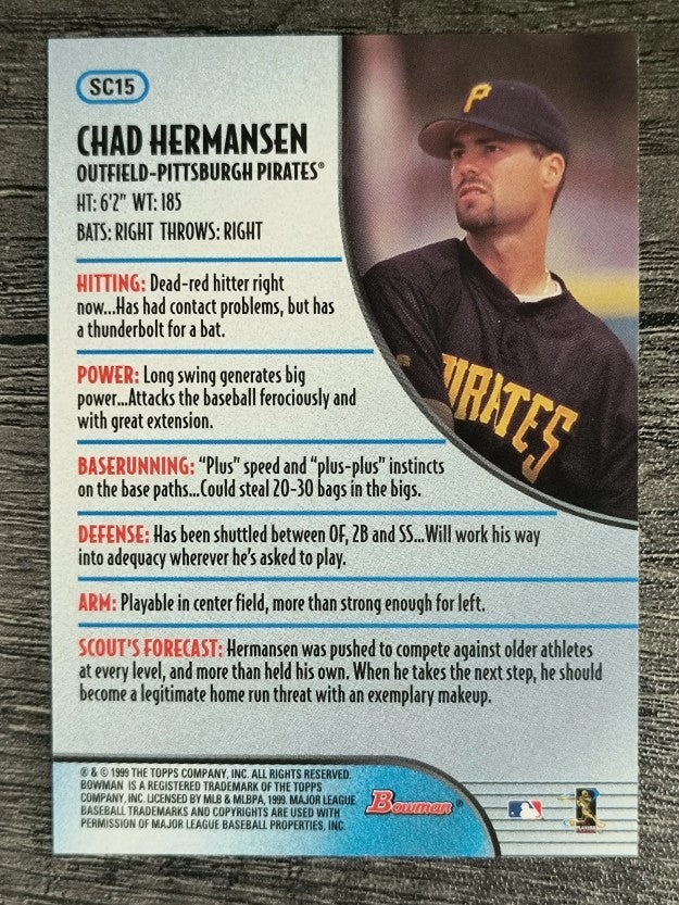 1999 Bowman Scout's Choice #SC15 Chad Hermansen