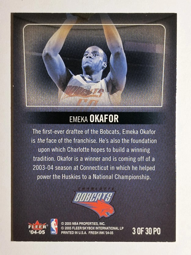 2004-05 SkyBox Fresh Ink Property Of #3 Emeka Okafor