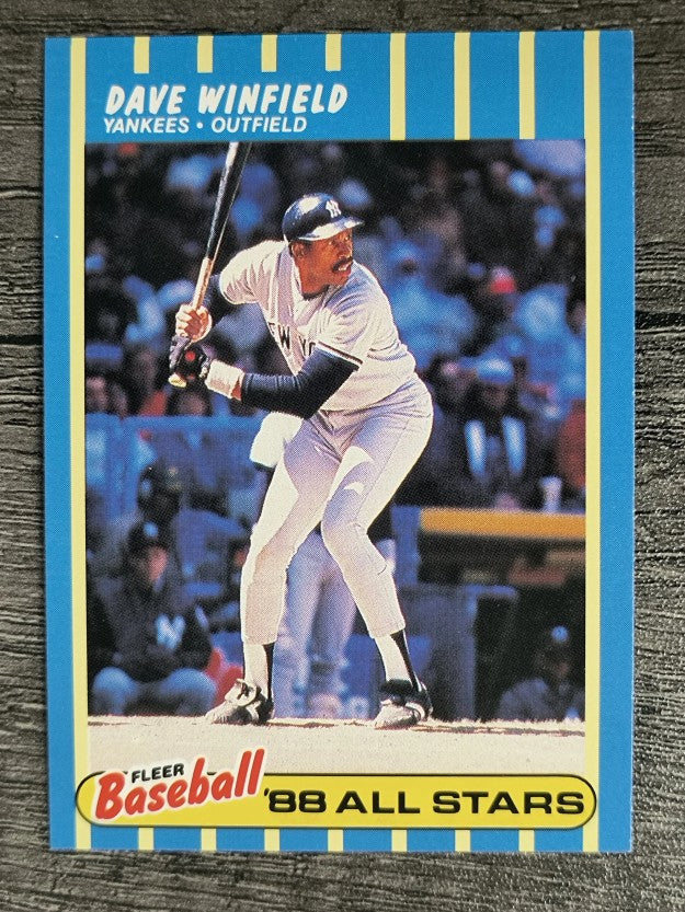 1988 Fleer Baseball All-Stars #44 Dave Winfield