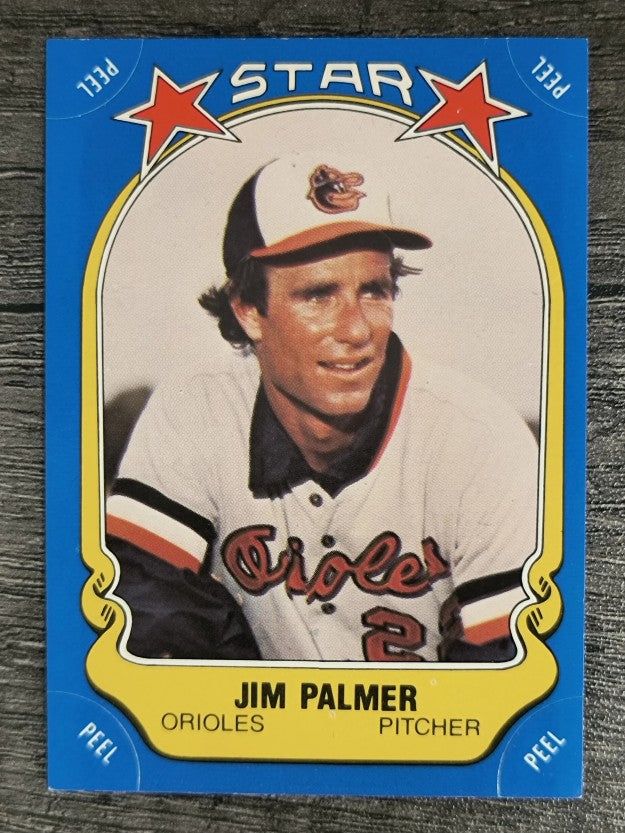 1981 Fleer Star Stickers #124 Jim Palmer