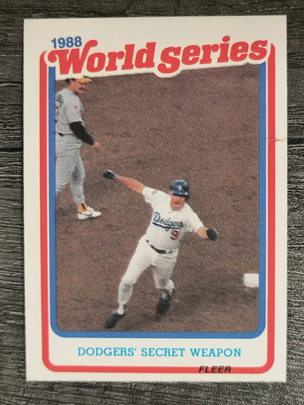 1989 Fleer World Series #1 Mickey Hatcher