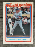1989 Fleer World Series #9 Steve Sax
