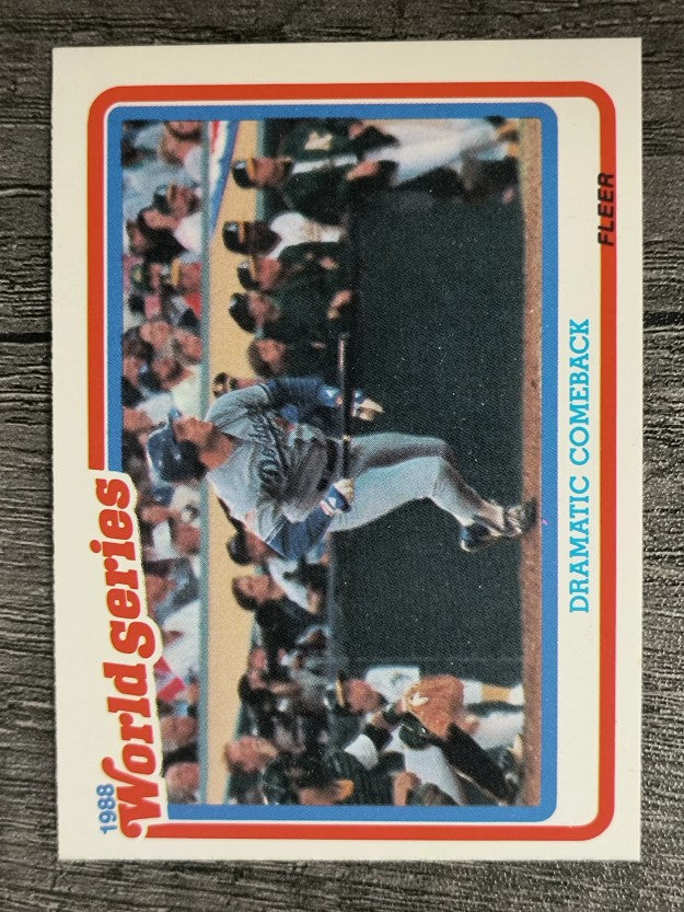 1989 Fleer World Series #4 Mike Scioscia