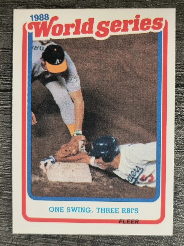 1989 Fleer World Series #7 Mike Marshall