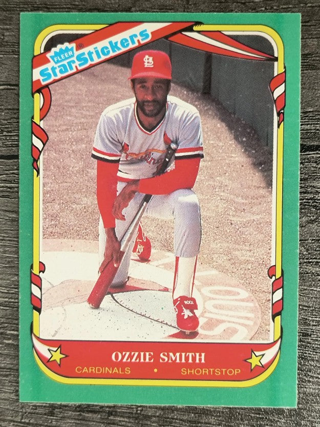 1987 Fleer Star Stickers #112 Ozzie Smith