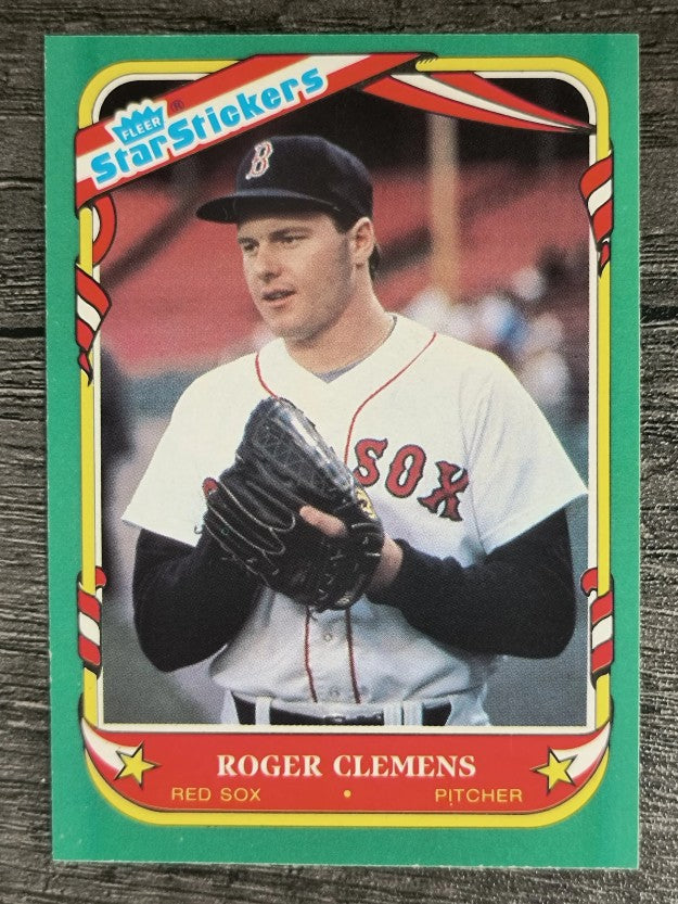 1987 Fleer Star Stickers #24 Roger Clemens